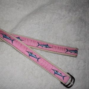 Pink fish loop belt